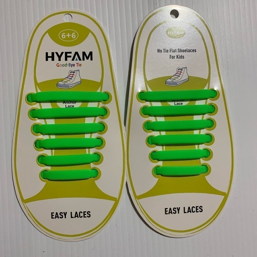 3 sets in a bundle No Tie Silicon Shoelaces for kids - 3 Colors - NWT